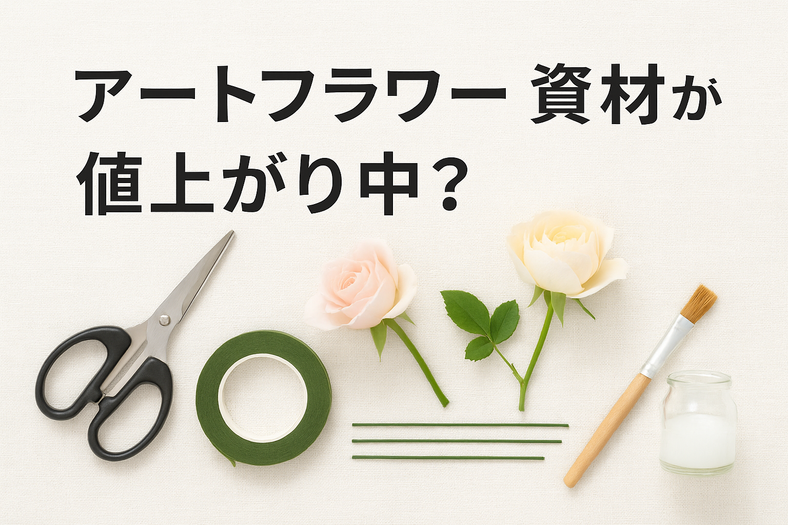 アートフラワー資材値上がり