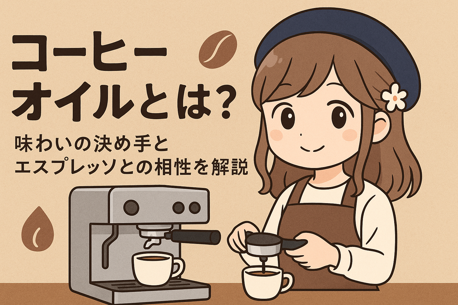 コーヒーオイルとエスプレッソ
