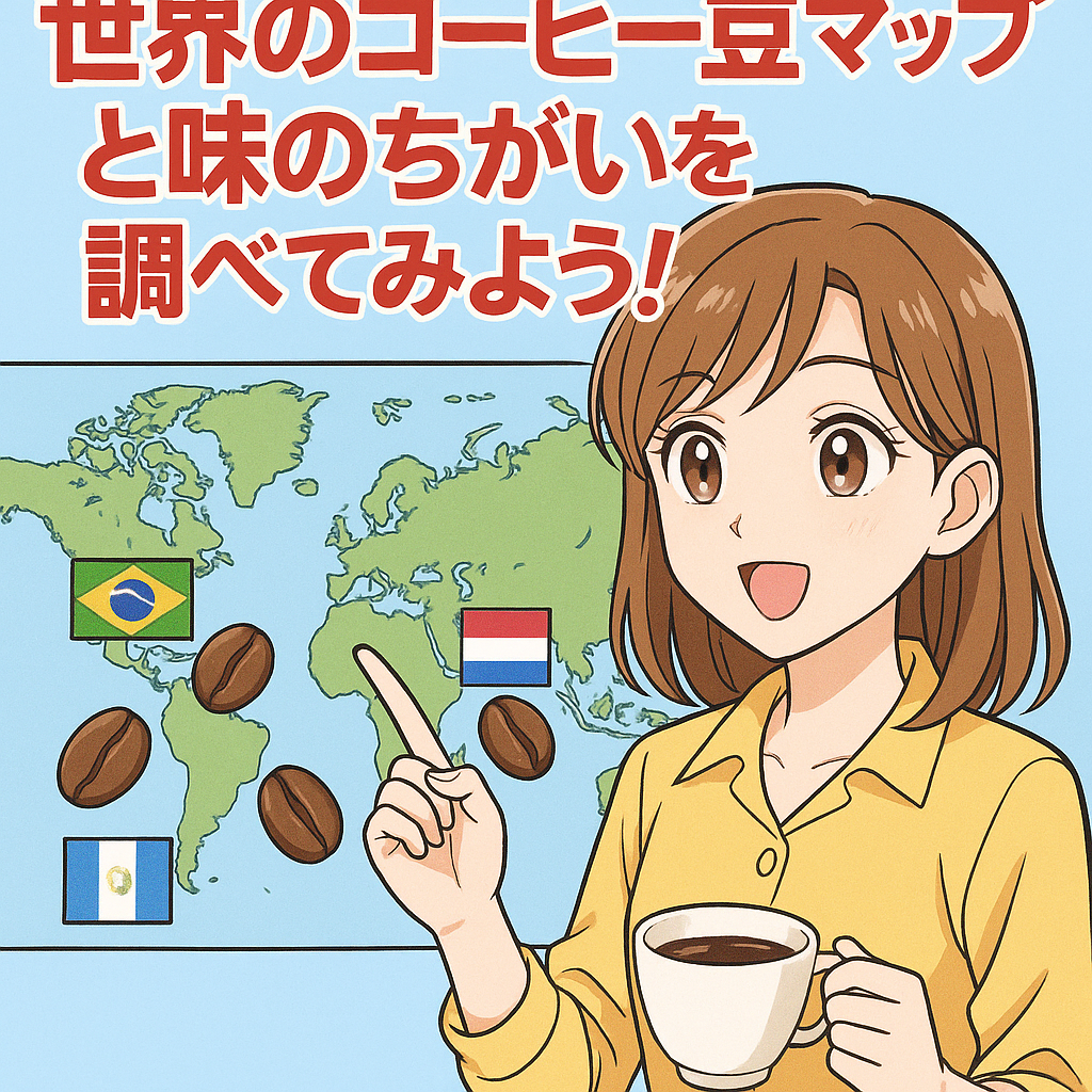 世界のコーヒーまめマップ