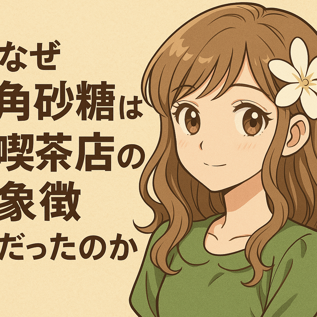 "なぜ角砂糖は喫茶店の象徴だったのか？"