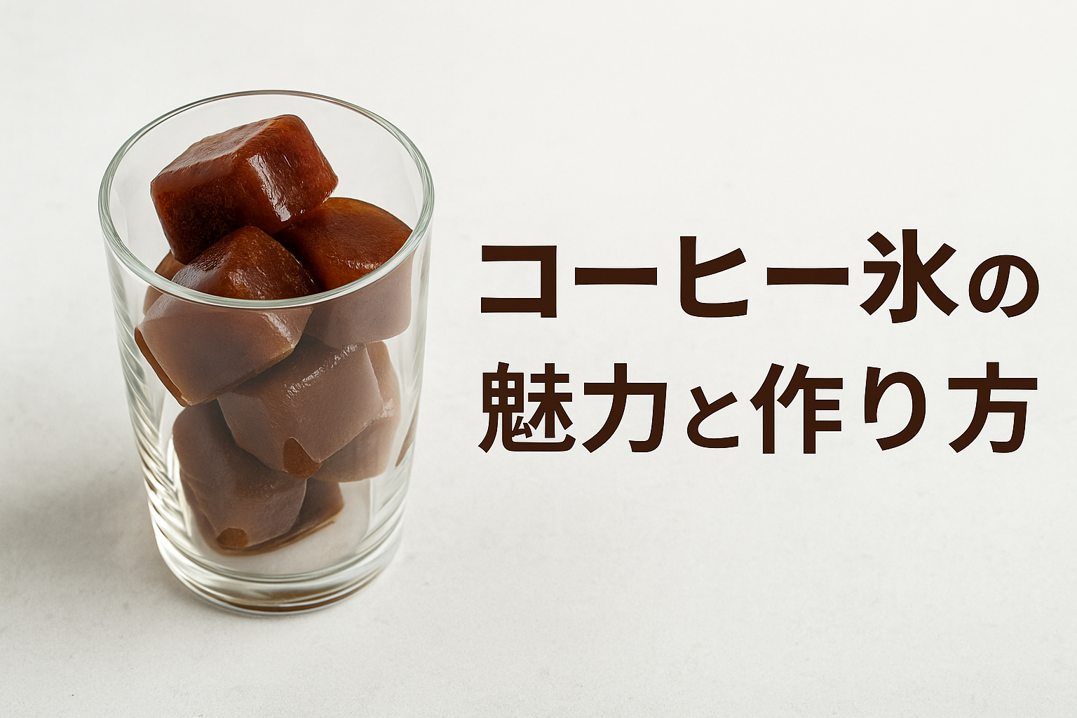 コーヒー氷の魅力